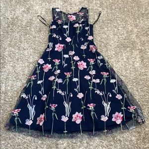 Eliza J Floral Sleeveless Midi Dress - Size 8